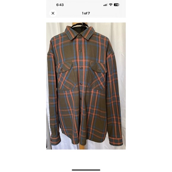 Duluth Trading Untucked Men’s 2XL Relaxed Fit Long Sleeve Flannel Shirt - Picture 1 of 7